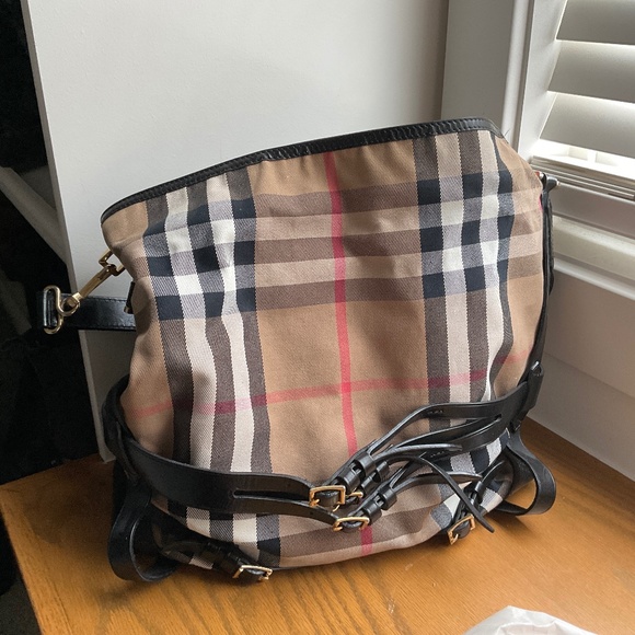 Burberry canvas hobo bag - Picture 1 of 9
